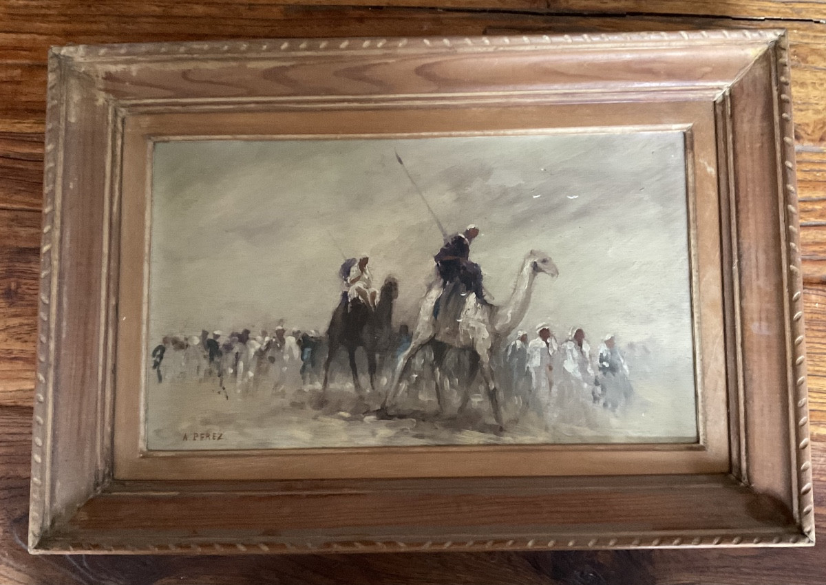 Fantasia huile sur panneau À Perez-photo-4