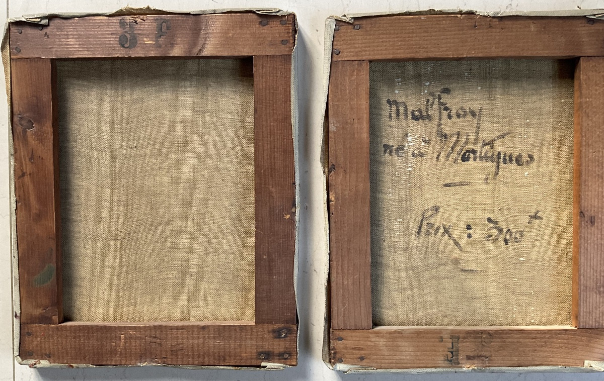 Pair Of Paintings Of Venice By Malfroy -photo-3