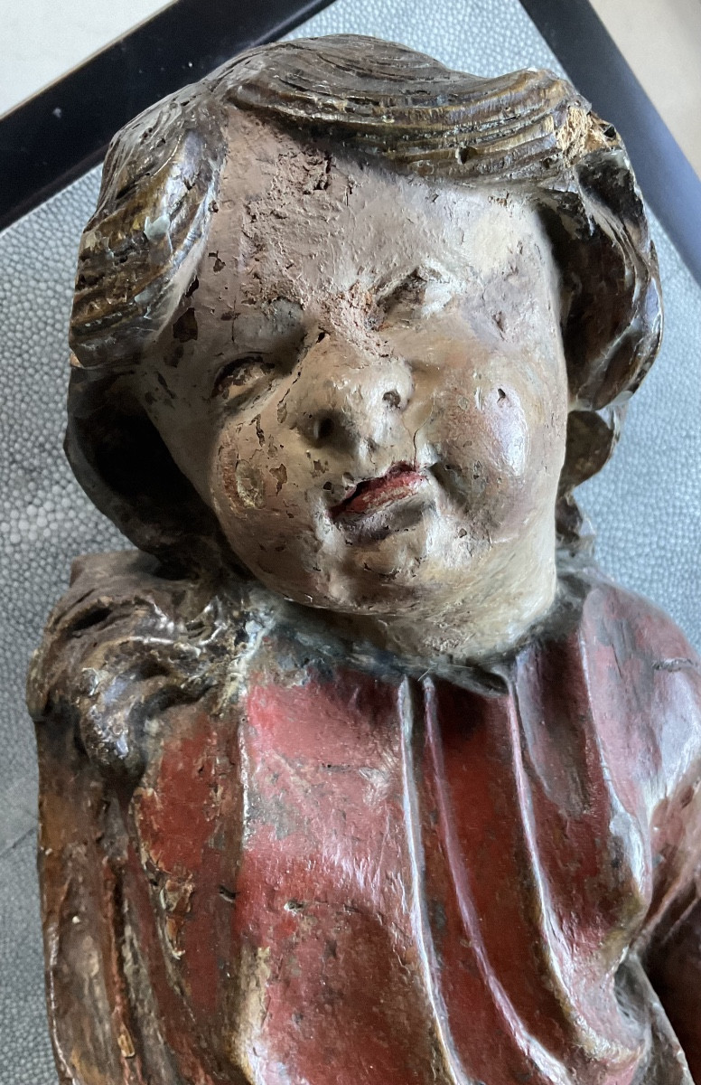 17th Century Wooden Statue-photo-2