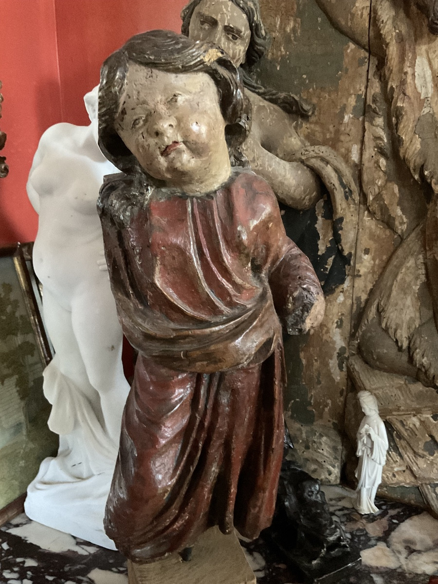 17th Century Wooden Statue-photo-1