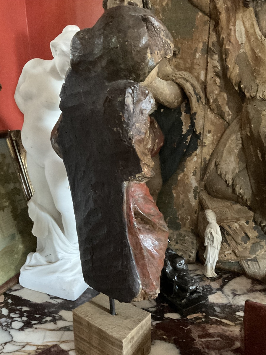 17th Century Wooden Statue-photo-2