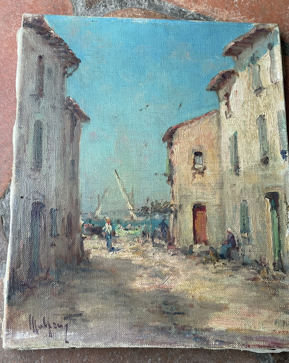 Two Paintings By Malfroy Les Martigues-photo-2
