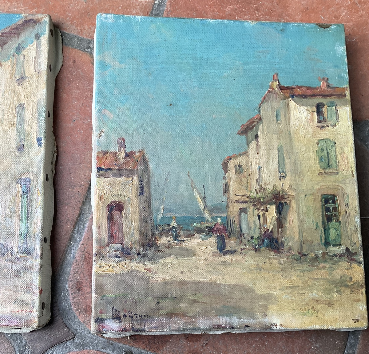 Two Paintings By Malfroy Les Martigues-photo-3