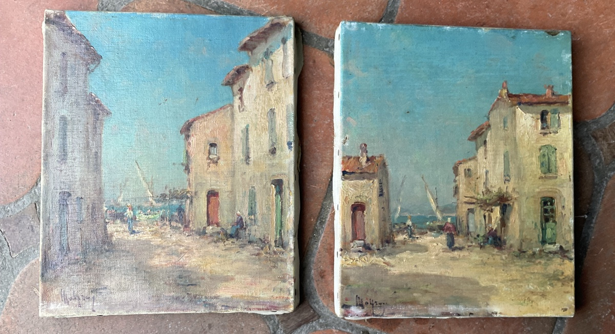 Two Paintings By Malfroy Les Martigues-photo-4
