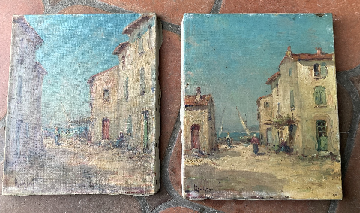 Two Paintings By Malfroy Les Martigues