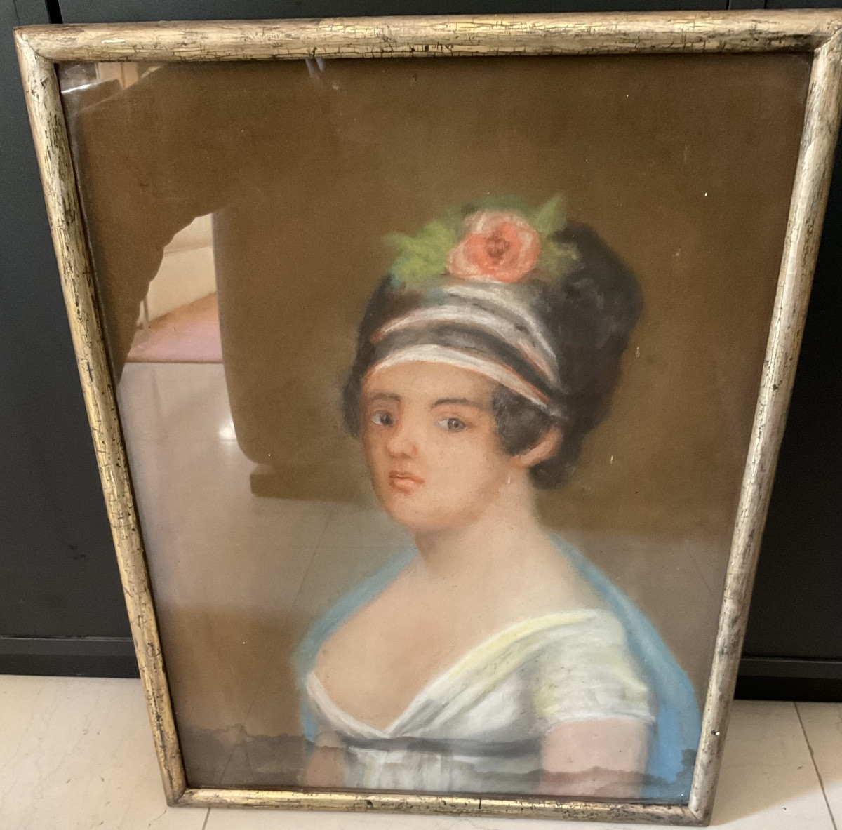 Pastel portrait de femme en l’état -photo-2