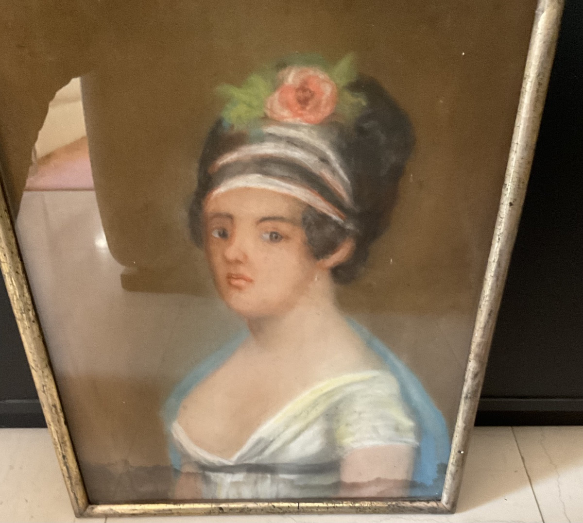 Pastel portrait de femme en l’état -photo-4