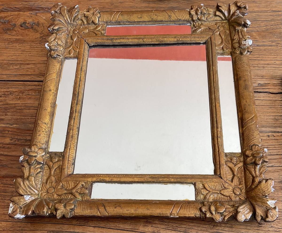 Cadre en bois doré avec parclosesXVIIIe-photo-3