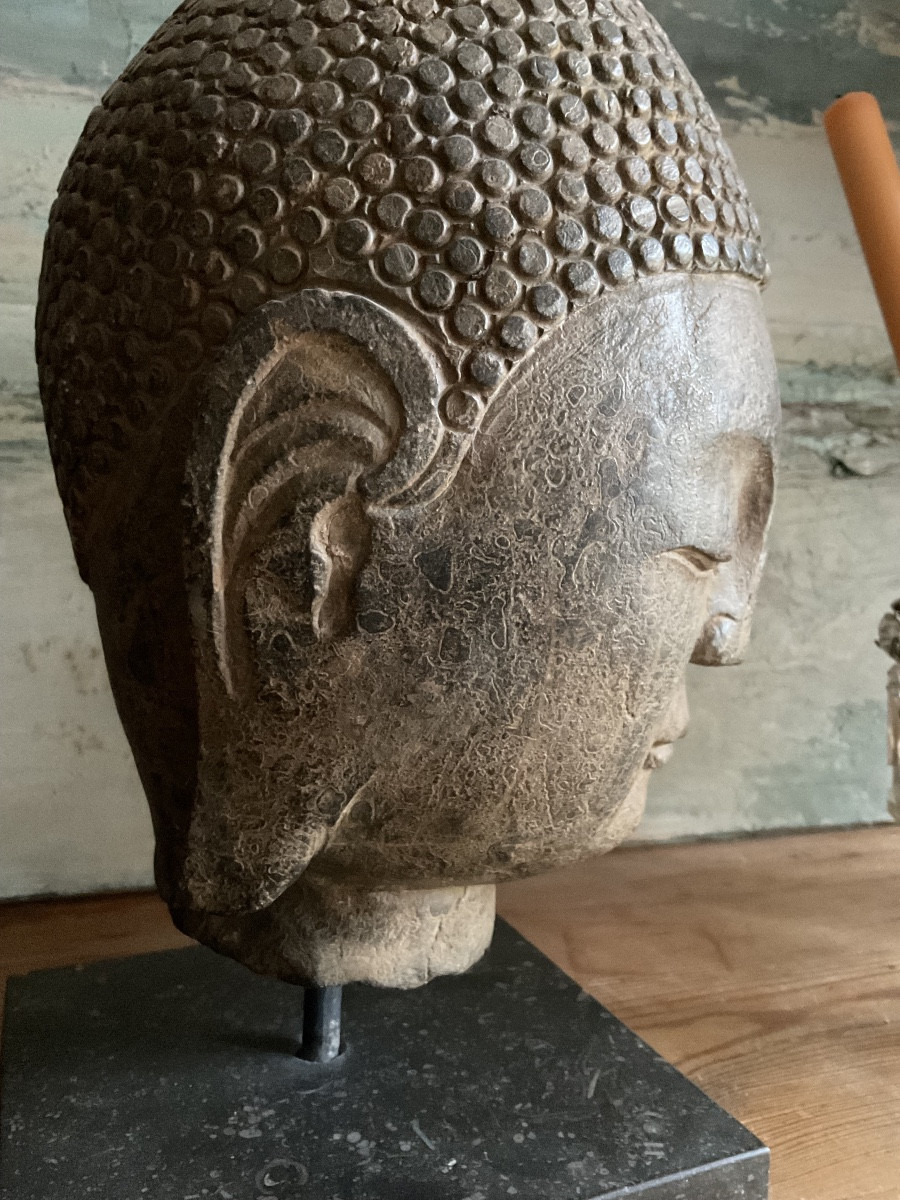 Stone Buddha Head-photo-2