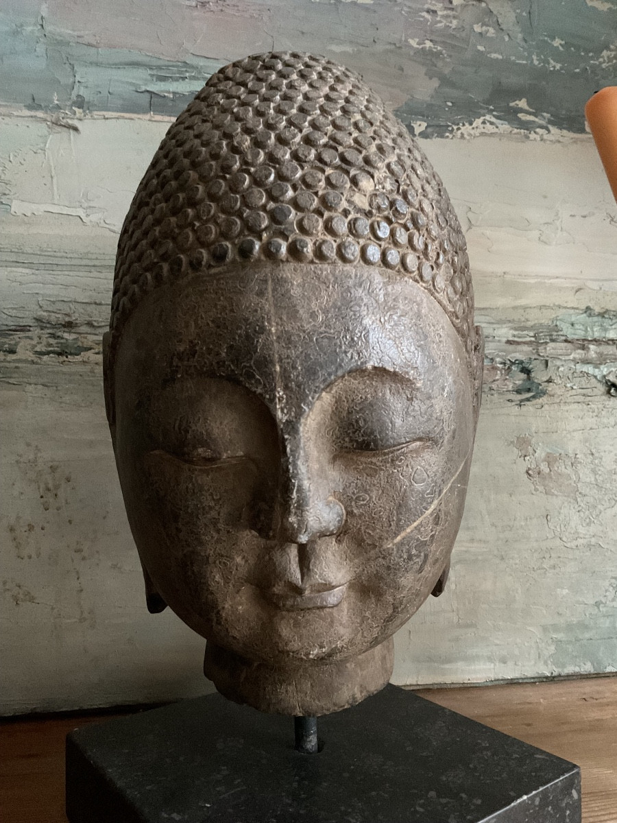 Stone Buddha Head-photo-2