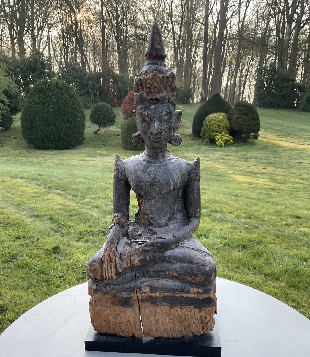 Wooden Statue From Laos 