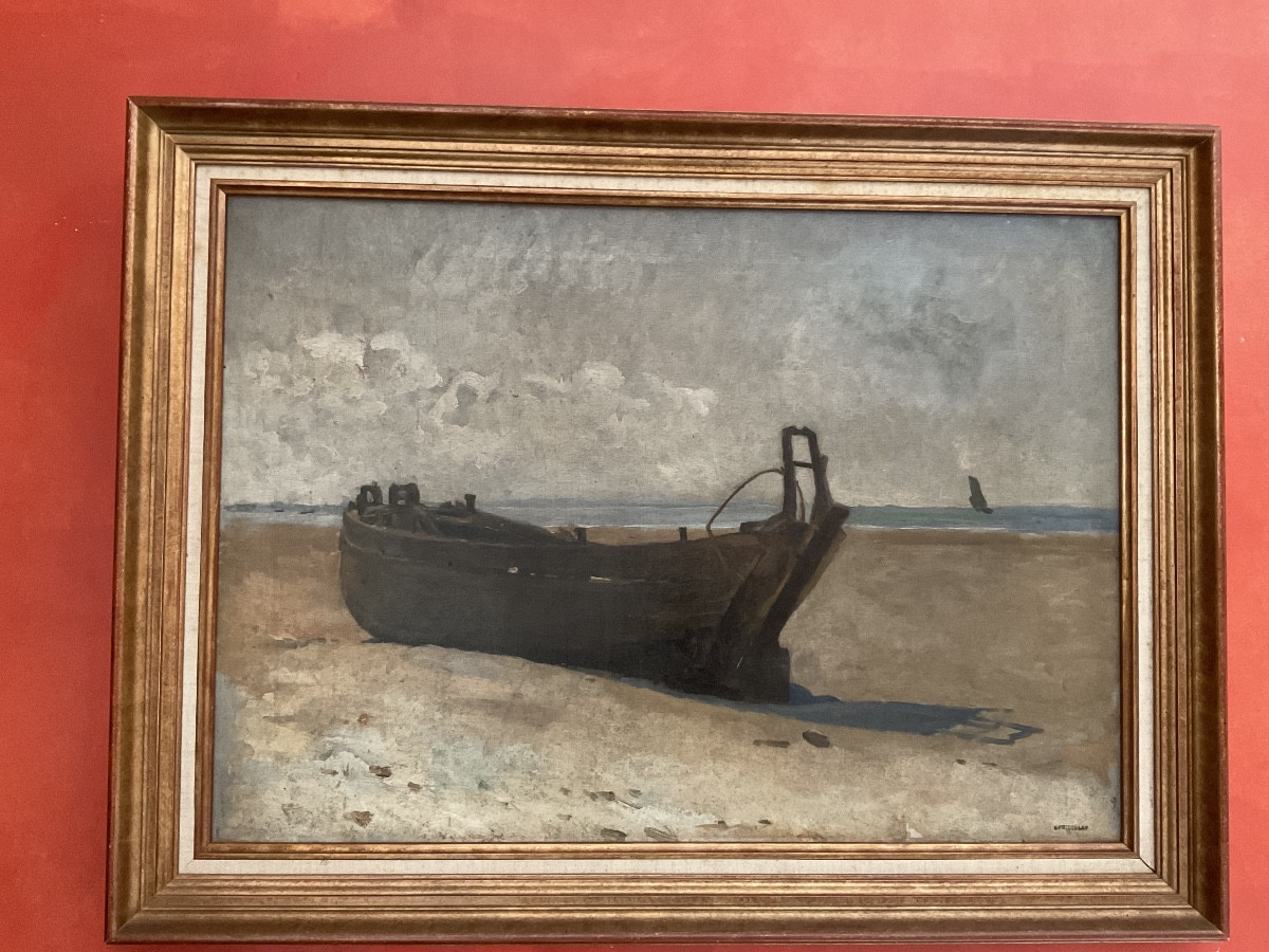 École de Berck bateau échoué Eugène Trigoulet-photo-2