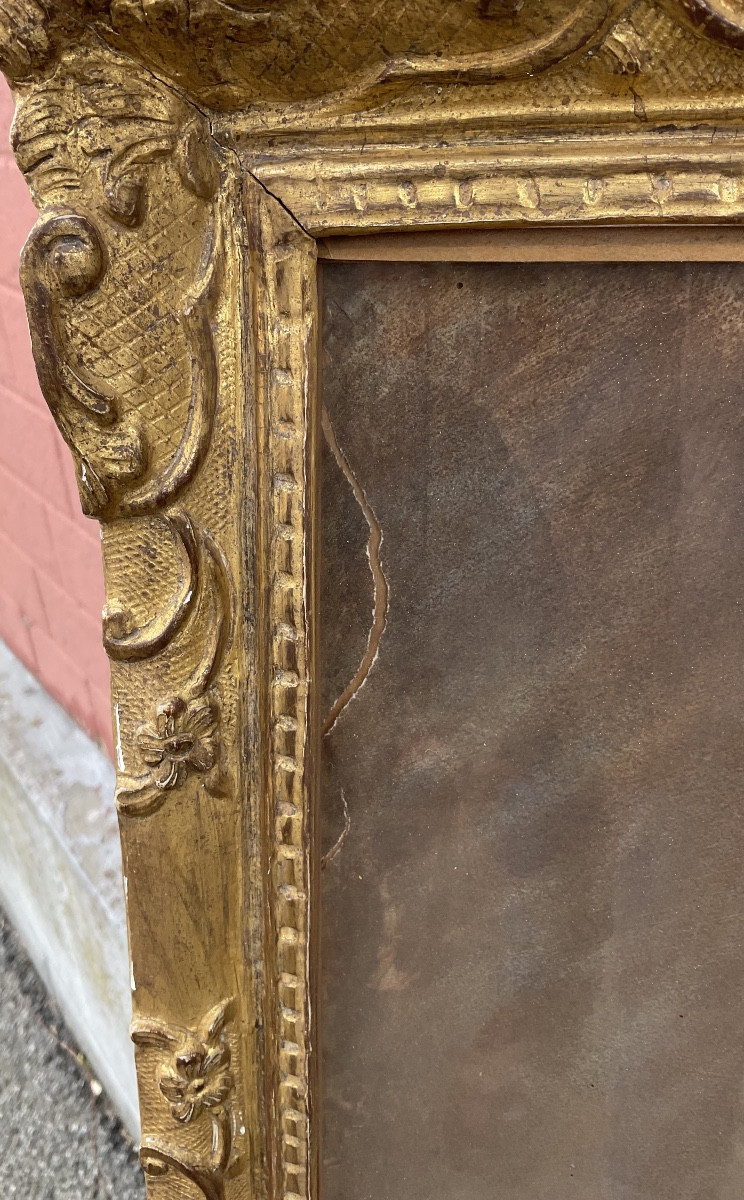 Pair Of 18th-century Pastels In Antique Frames -photo-2