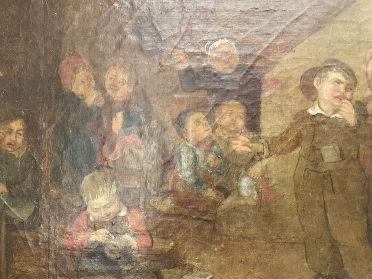 The Teacher And The Children, Flanders, 18th Century-photo-3