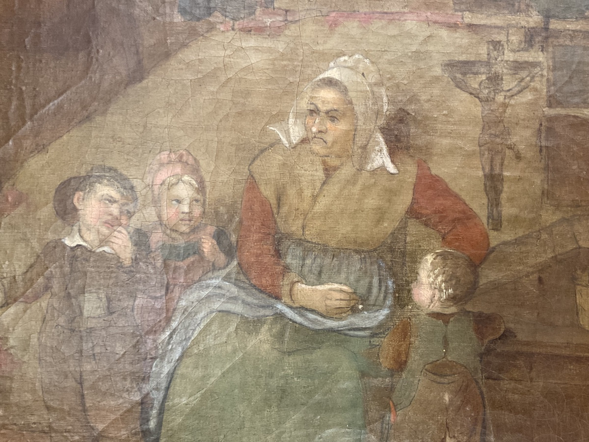 The Teacher And The Children, Flanders, 18th Century-photo-4