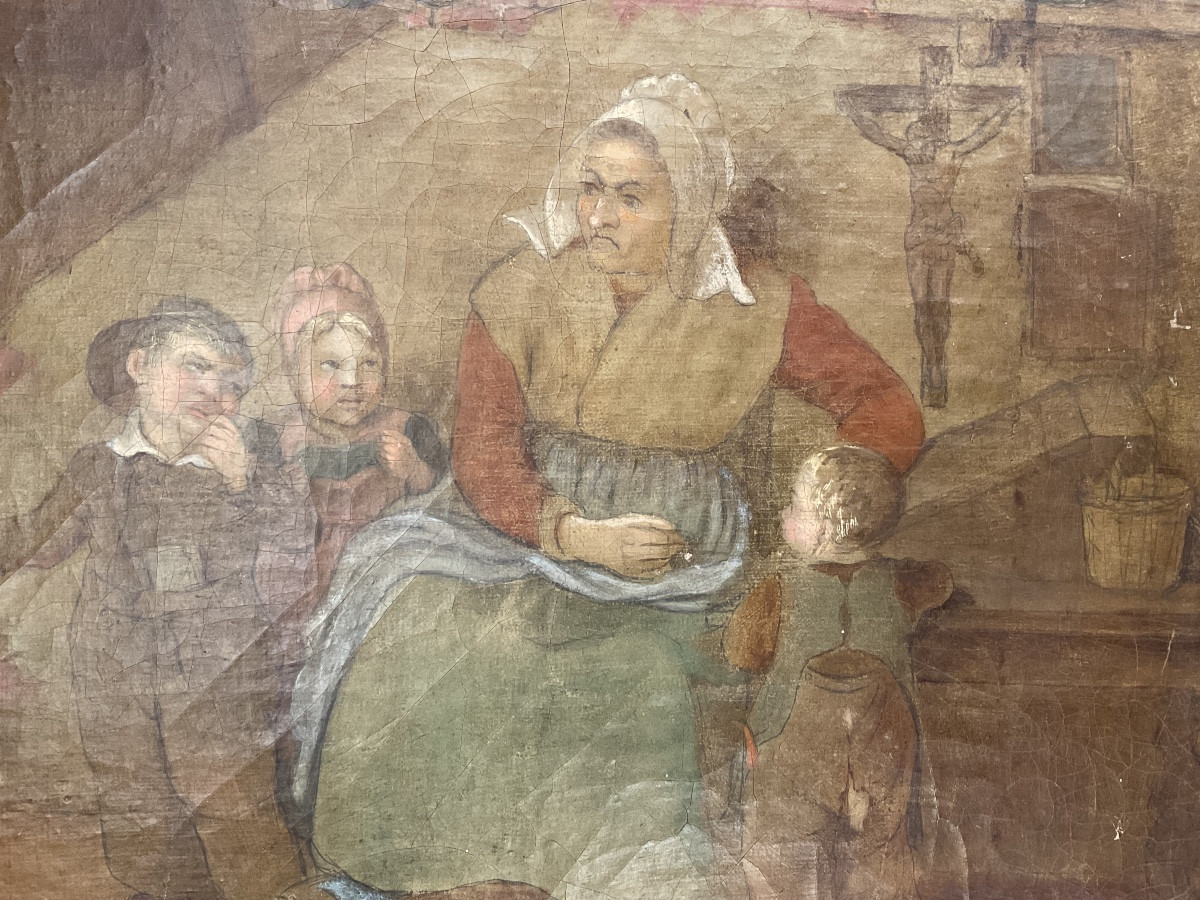 The Teacher And The Children, Flanders, 18th Century