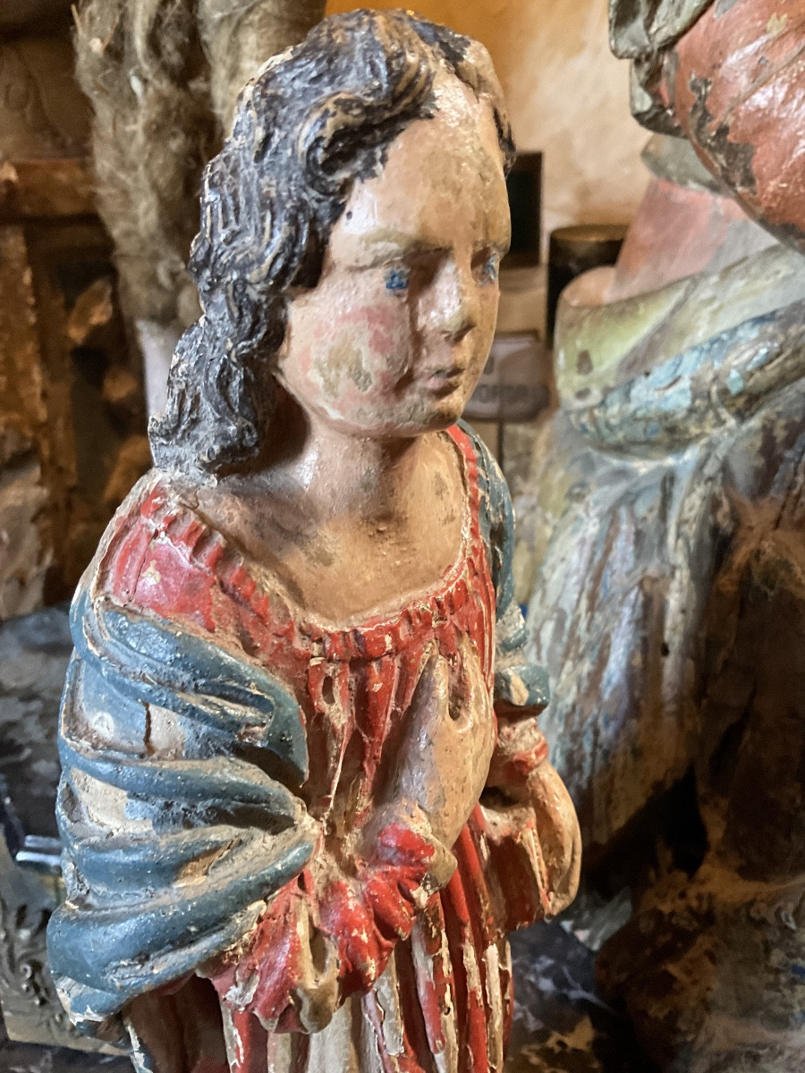 Saint John, Polychrome Wood, 18th Century