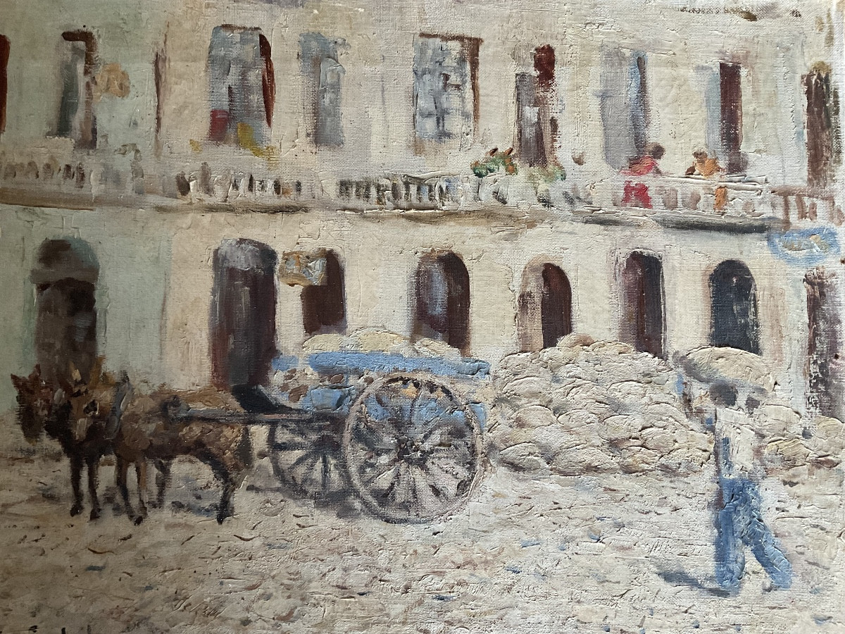 Exodus In 1943 Oil On Canvas-photo-1