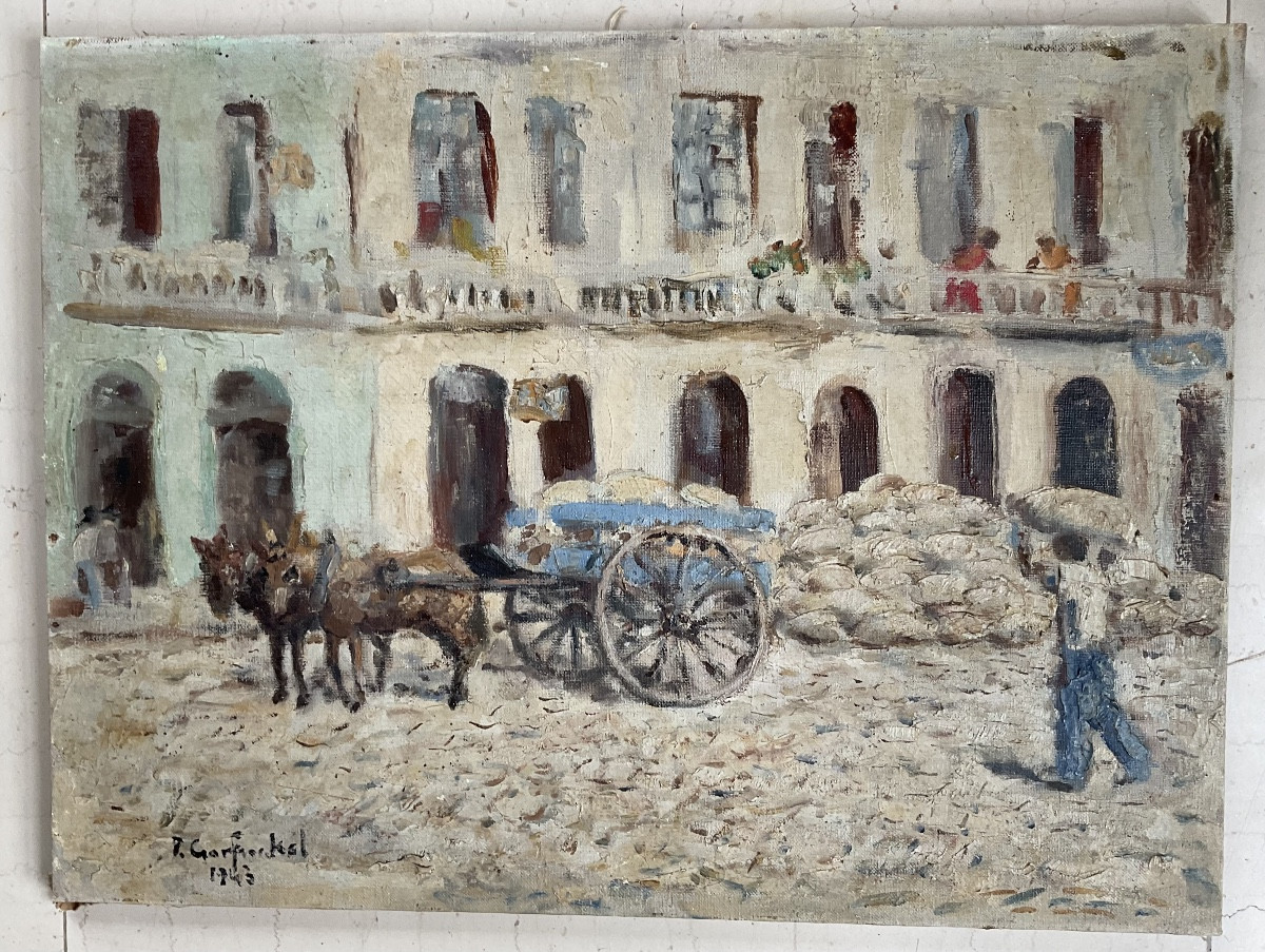 Exodus In 1943 Oil On Canvas-photo-4