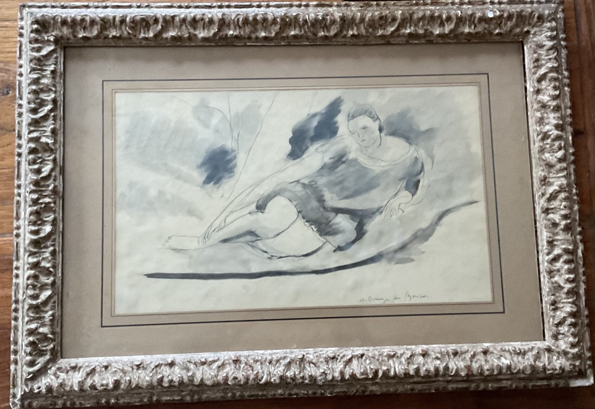 Plume et lavis d’encre noire de Dunoyer de Segonzac-photo-1