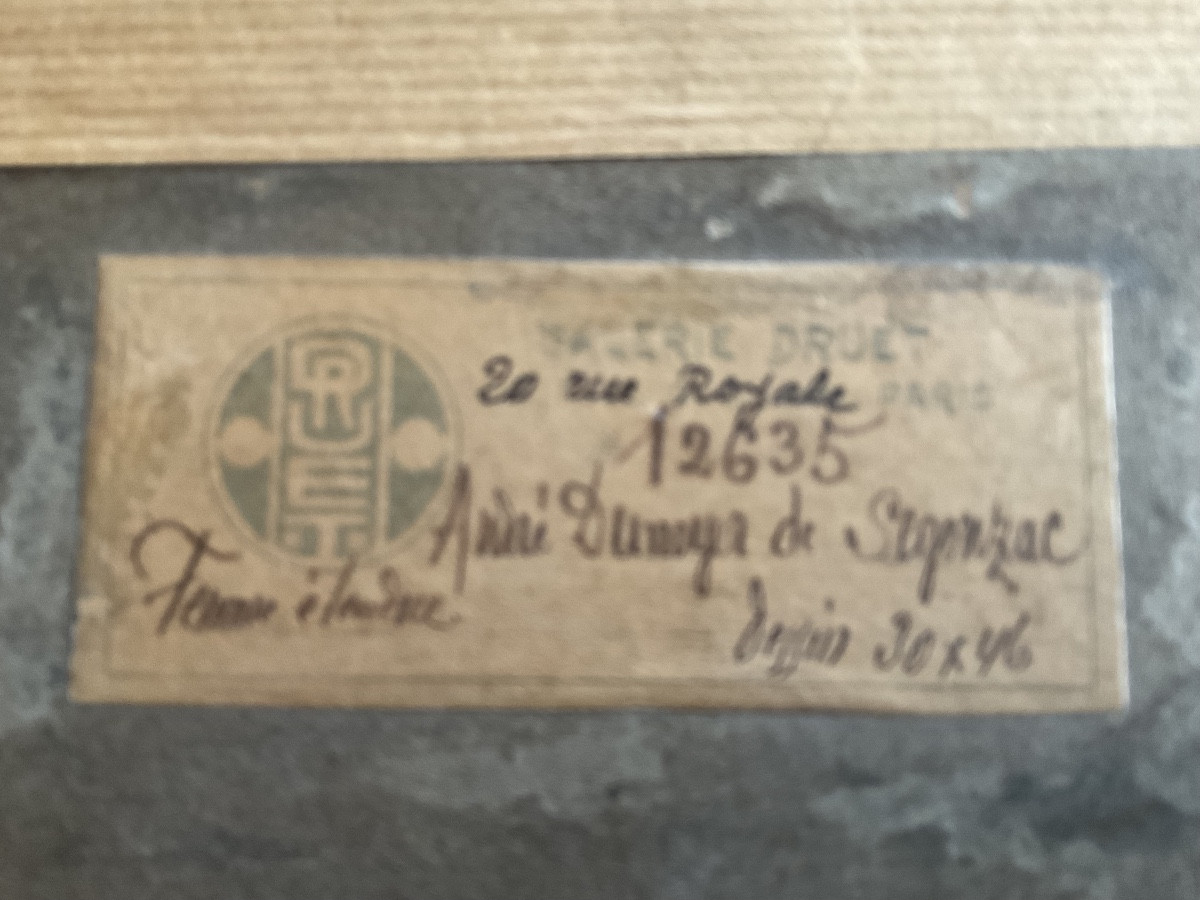 Plume et lavis d’encre noire de Dunoyer de Segonzac-photo-4