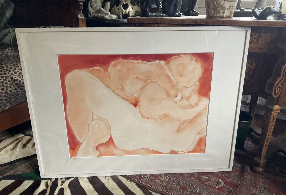 Grand nu rose par E. Pignon 74-photo-4