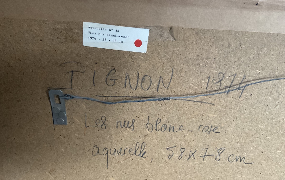 Grand nu rose par E. Pignon 74-photo-3