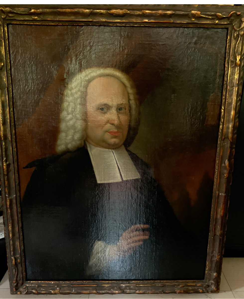 Portrait Of A Man 18th Century Oil On Canvas-photo-2