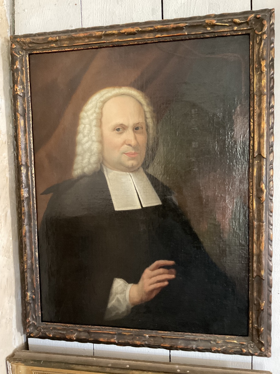 Portrait Of A Man 18th Century Oil On Canvas-photo-3