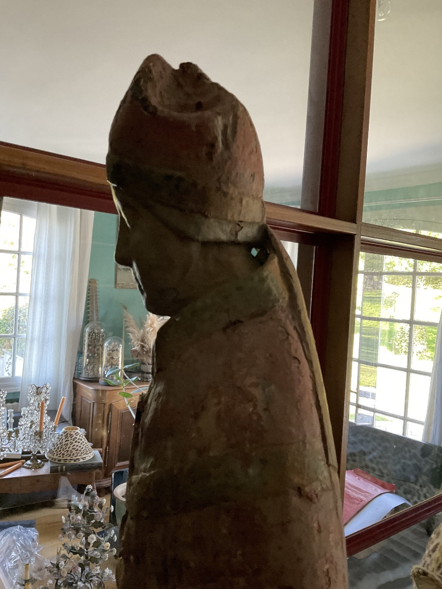 Saint Bishop 15th Century Polychrome Wood-photo-2
