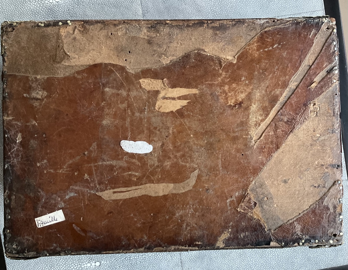 Boîte XVIIe en écaille de tortue-photo-3