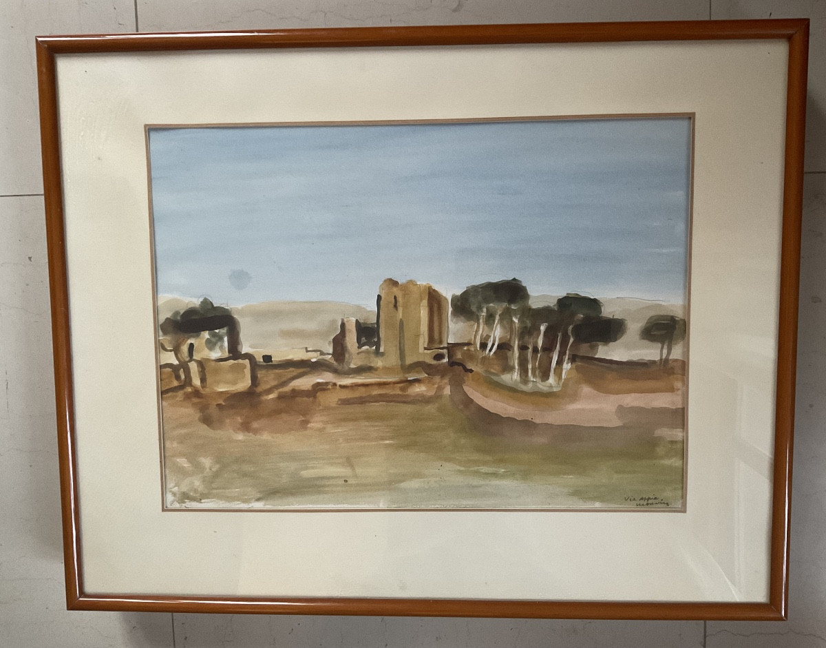 Cinq aquarelles d’Italie de Maurice Savin -photo-1