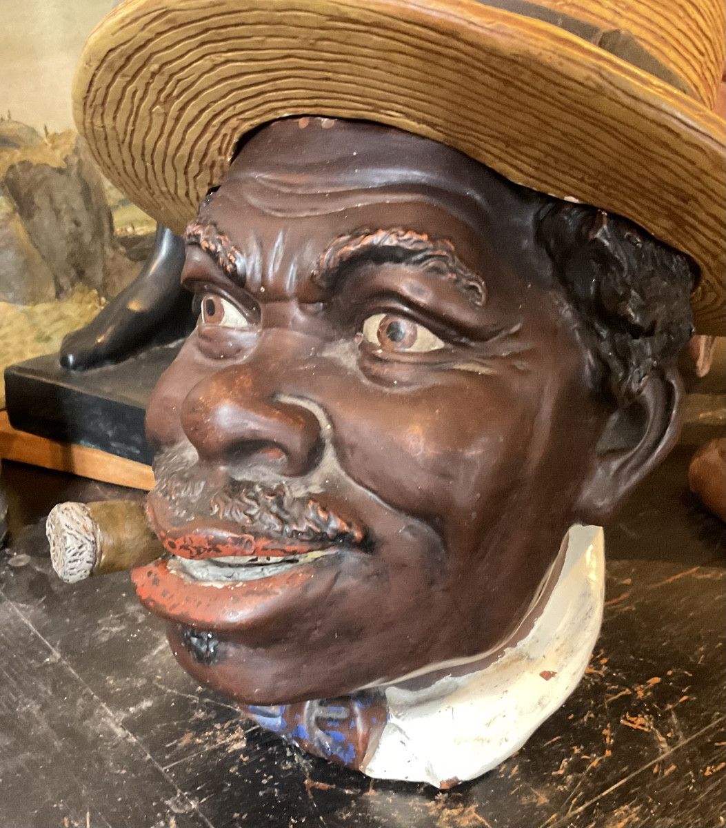 Tête de jazzman  au canotier-photo-1