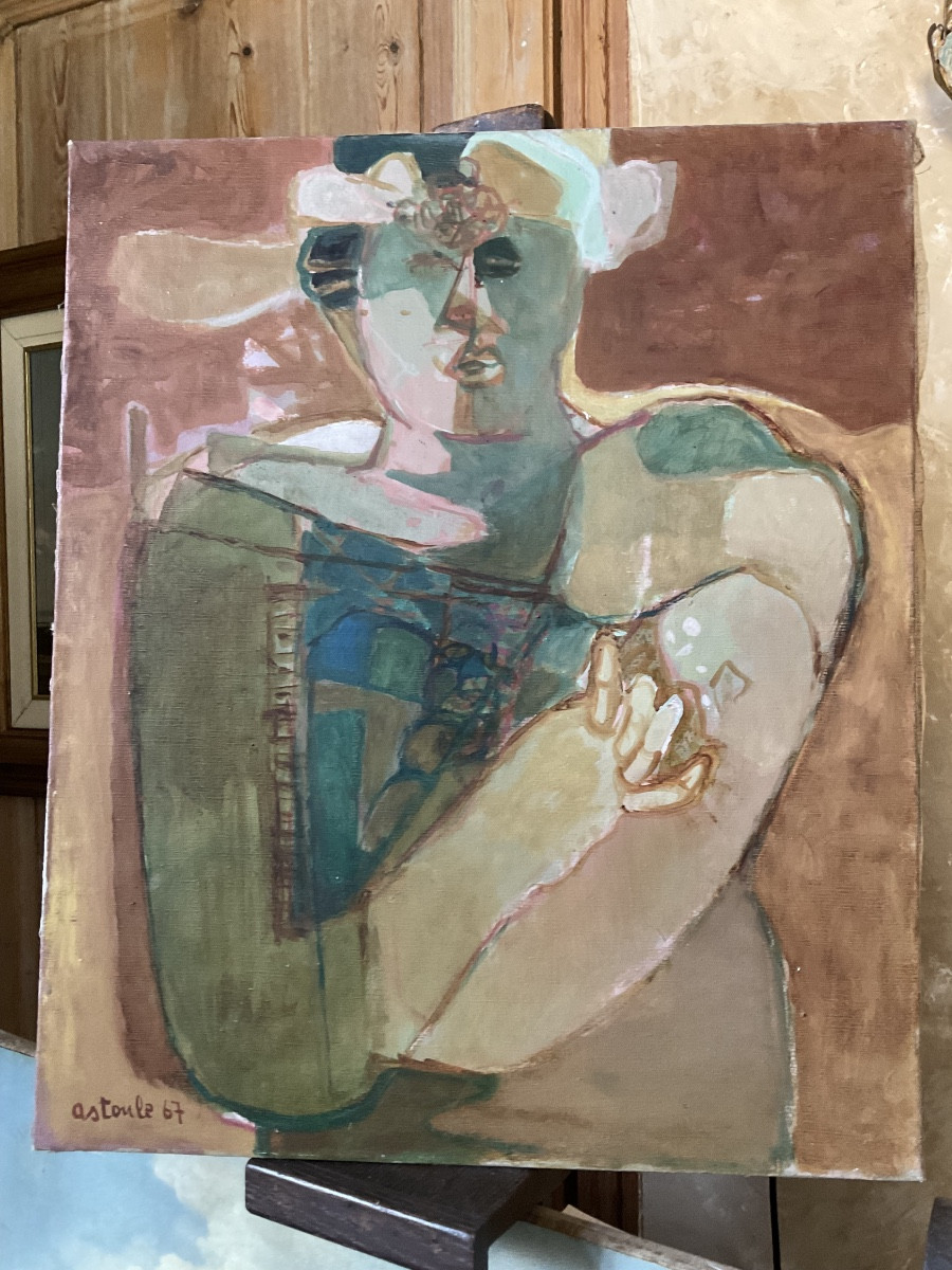 Astoule Oil On Canvas-photo-3