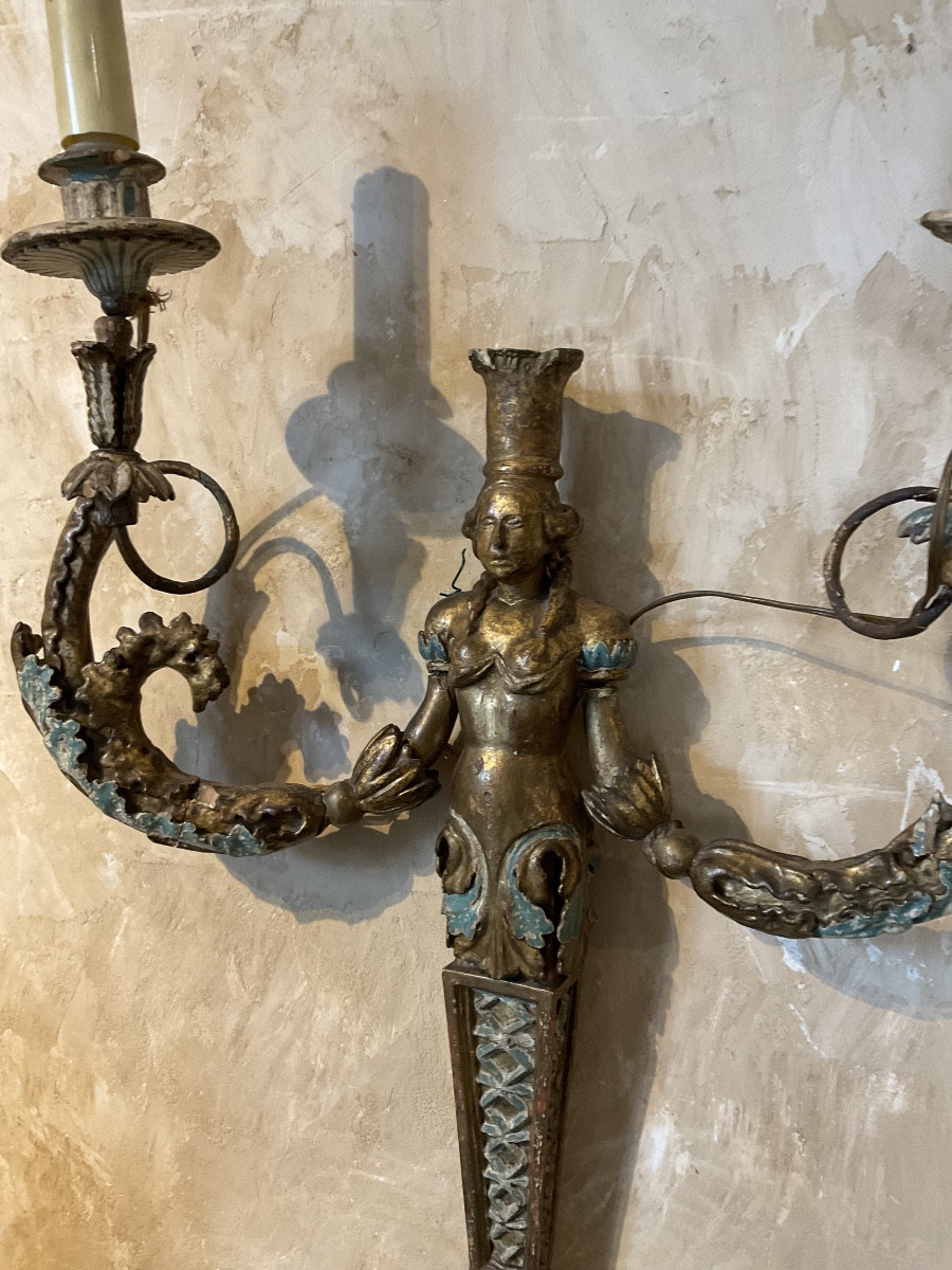 Applique XVIIIe italienne dans l’etat-photo-2