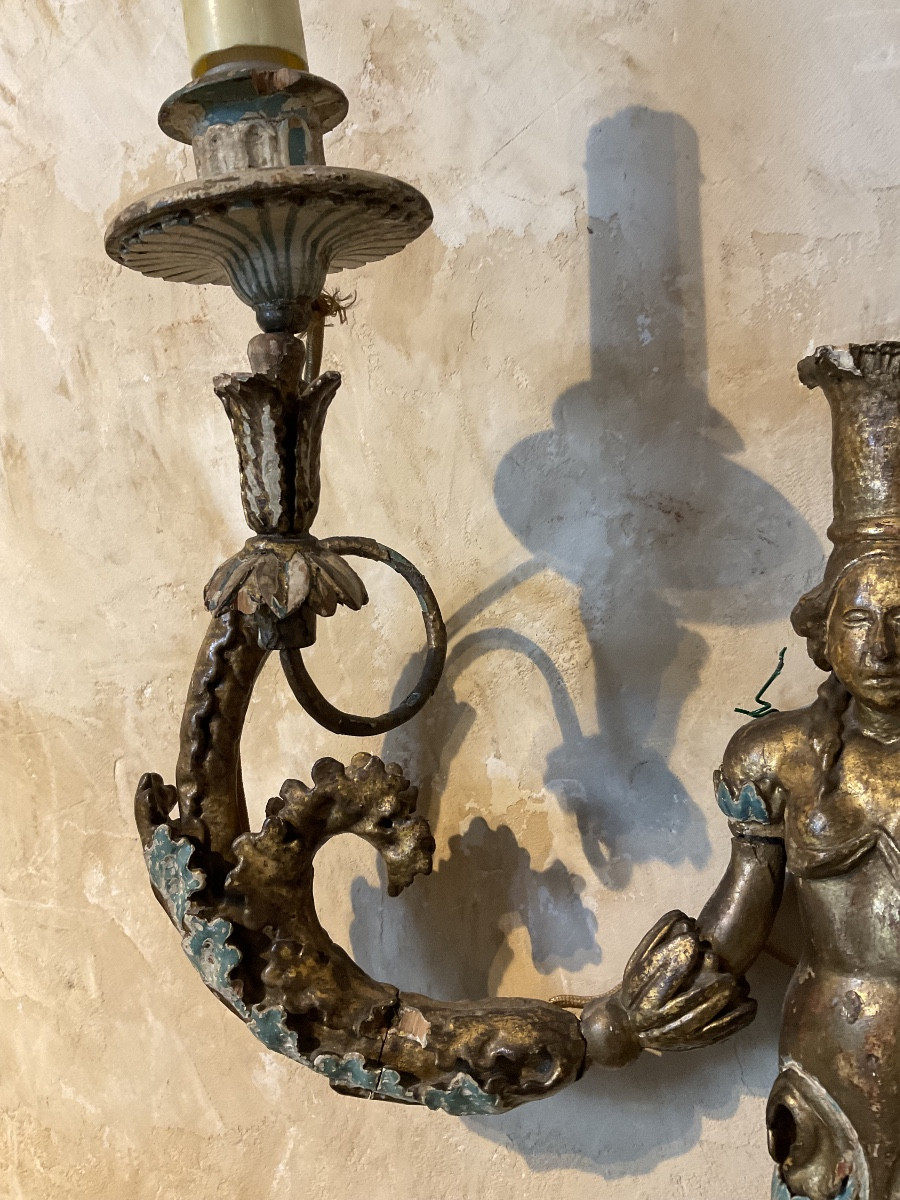 Applique XVIIIe italienne dans l’etat-photo-2