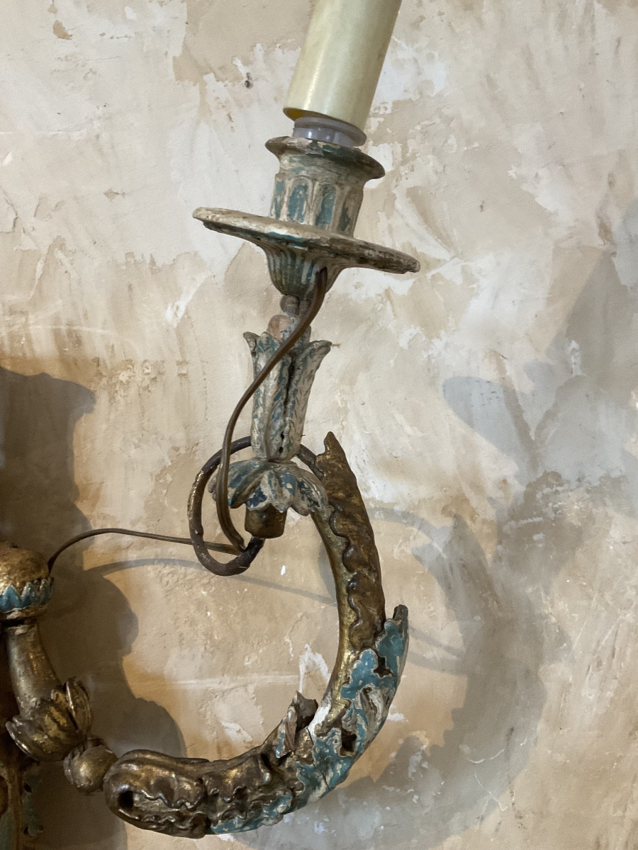 Applique XVIIIe italienne dans l’etat-photo-3