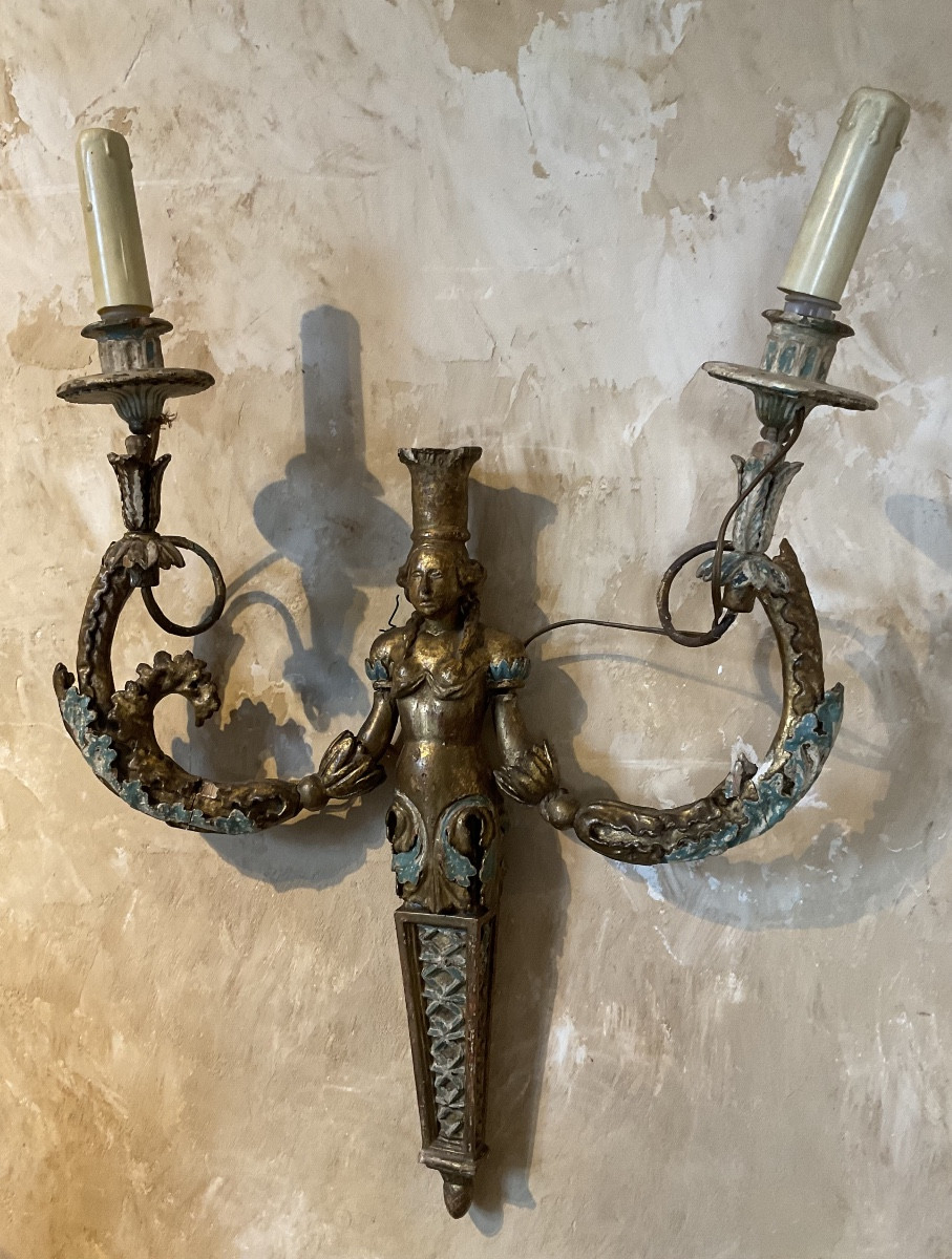 Applique XVIIIe italienne dans l’etat-photo-4