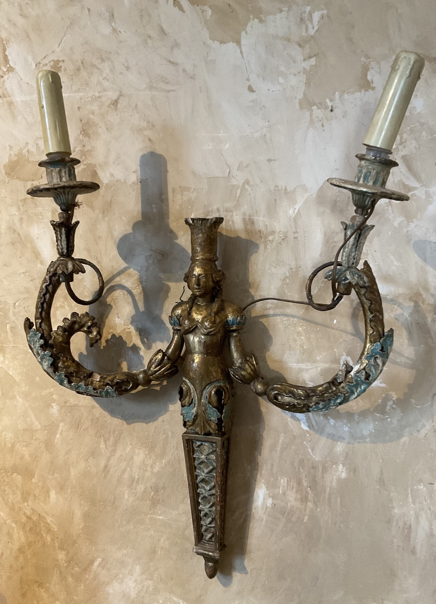 Applique XVIIIe italienne dans l’etat-photo-5