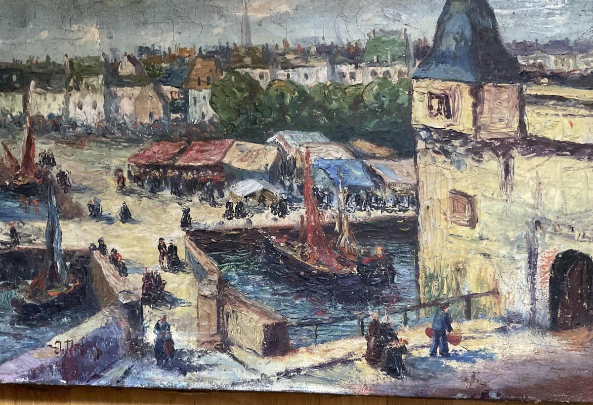Concarneau huile sur toile -photo-2