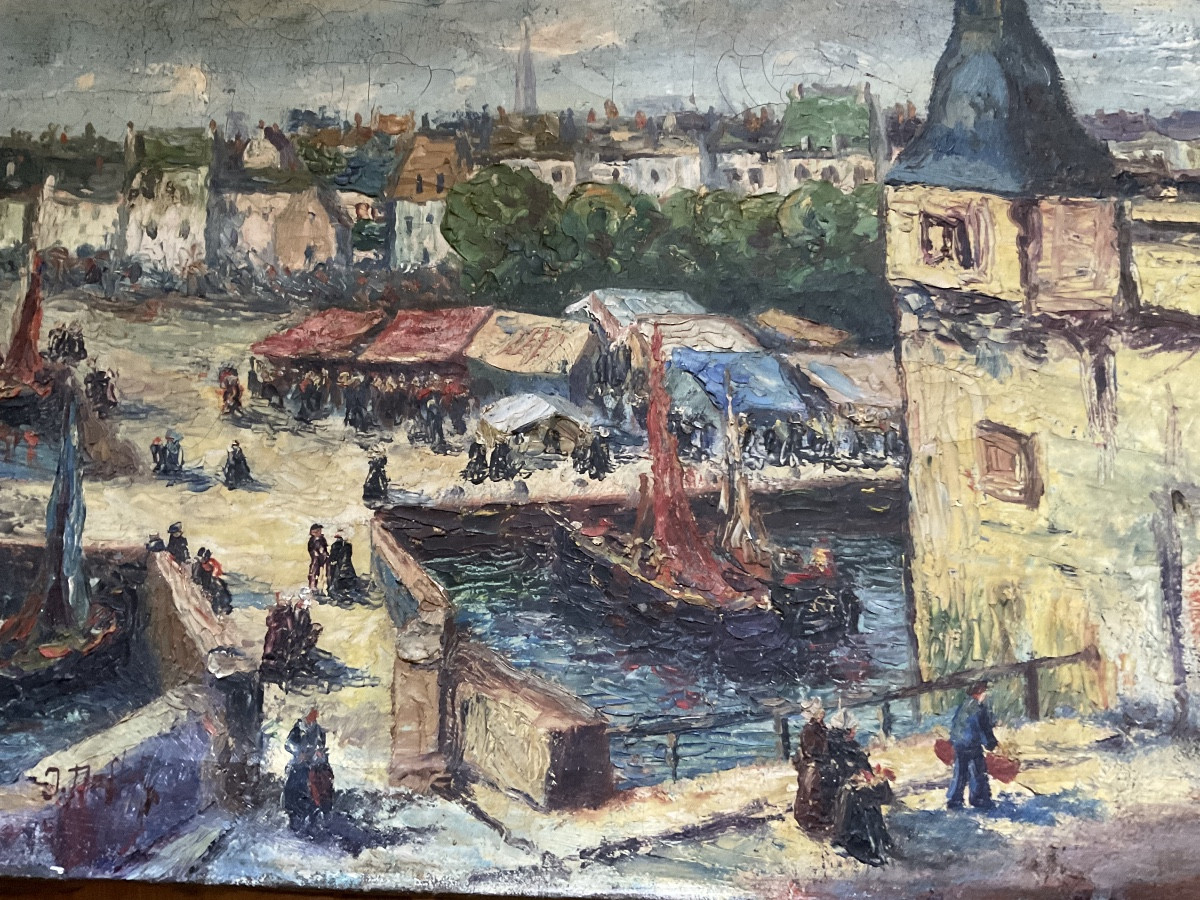 Concarneau huile sur toile -photo-3