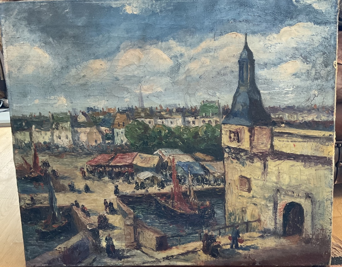Concarneau huile sur toile -photo-3