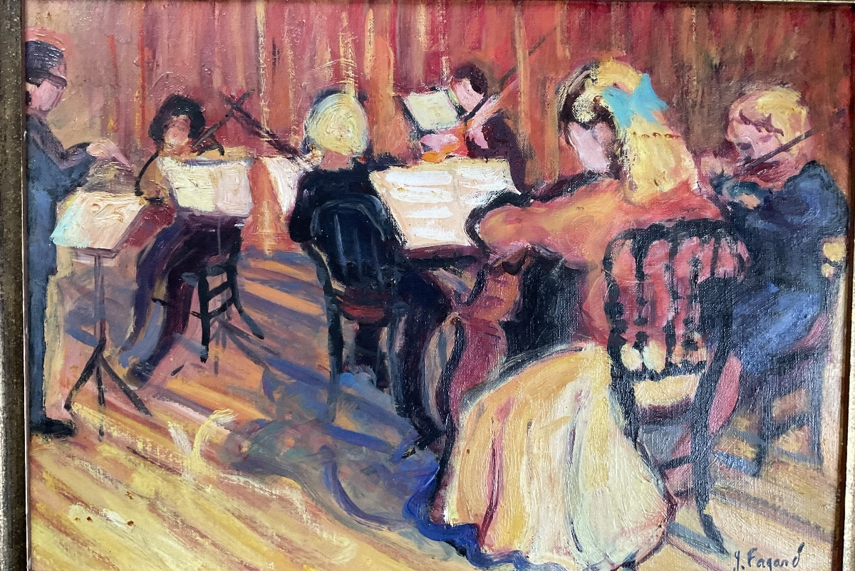 Le concert toile fauve de Gérard Fagard-photo-4