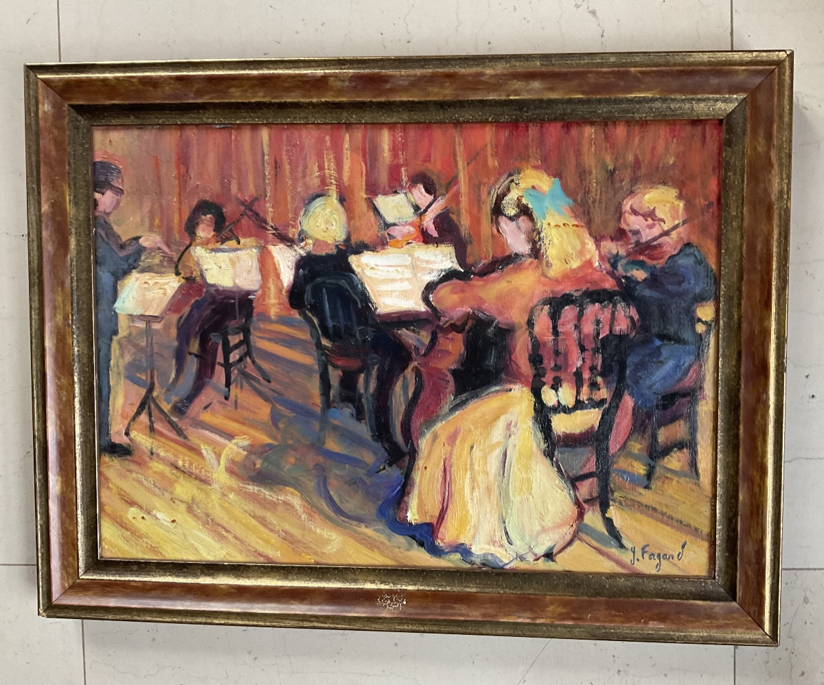 Le concert toile fauve de Gérard Fagard-photo-1