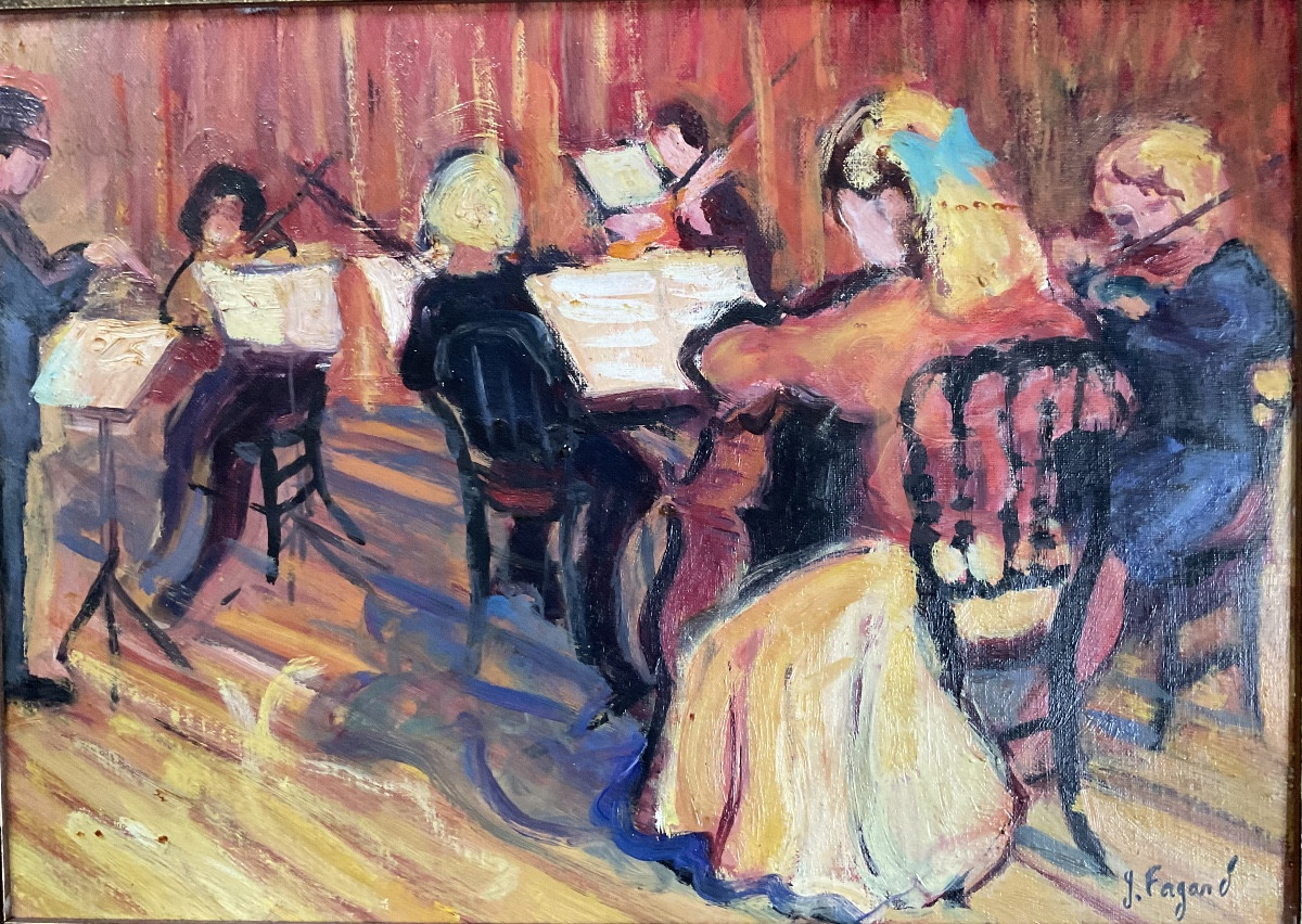 Le concert toile fauve de Gérard Fagard