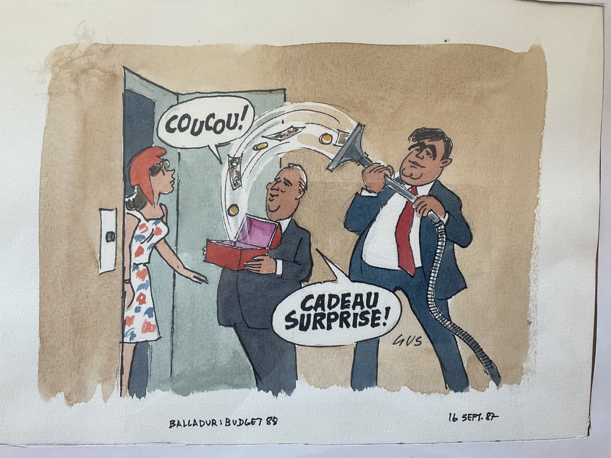Balladur 1988 Watercolor By Gus-photo-2
