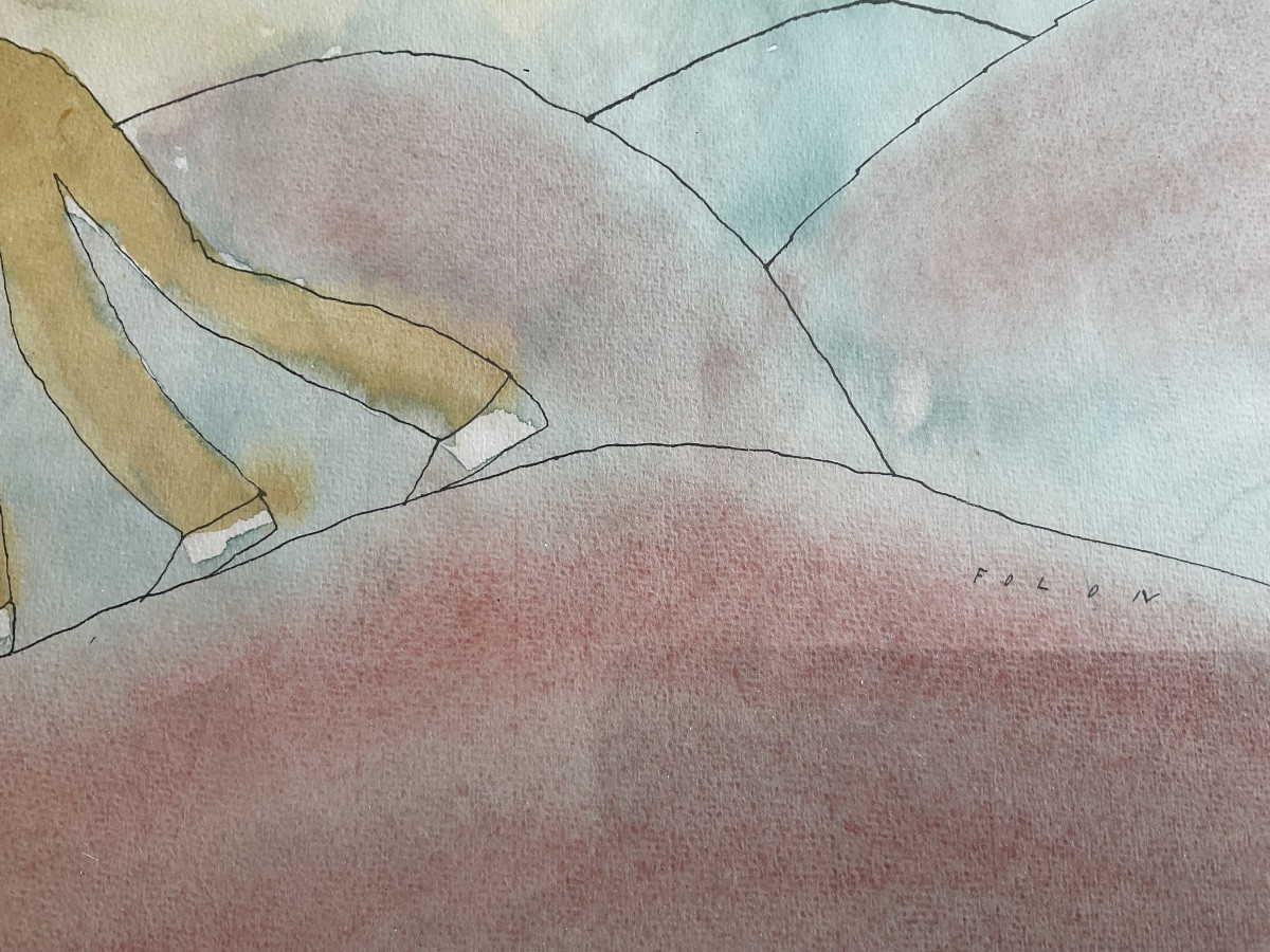 Aquarelle de Jean Michel FOLON