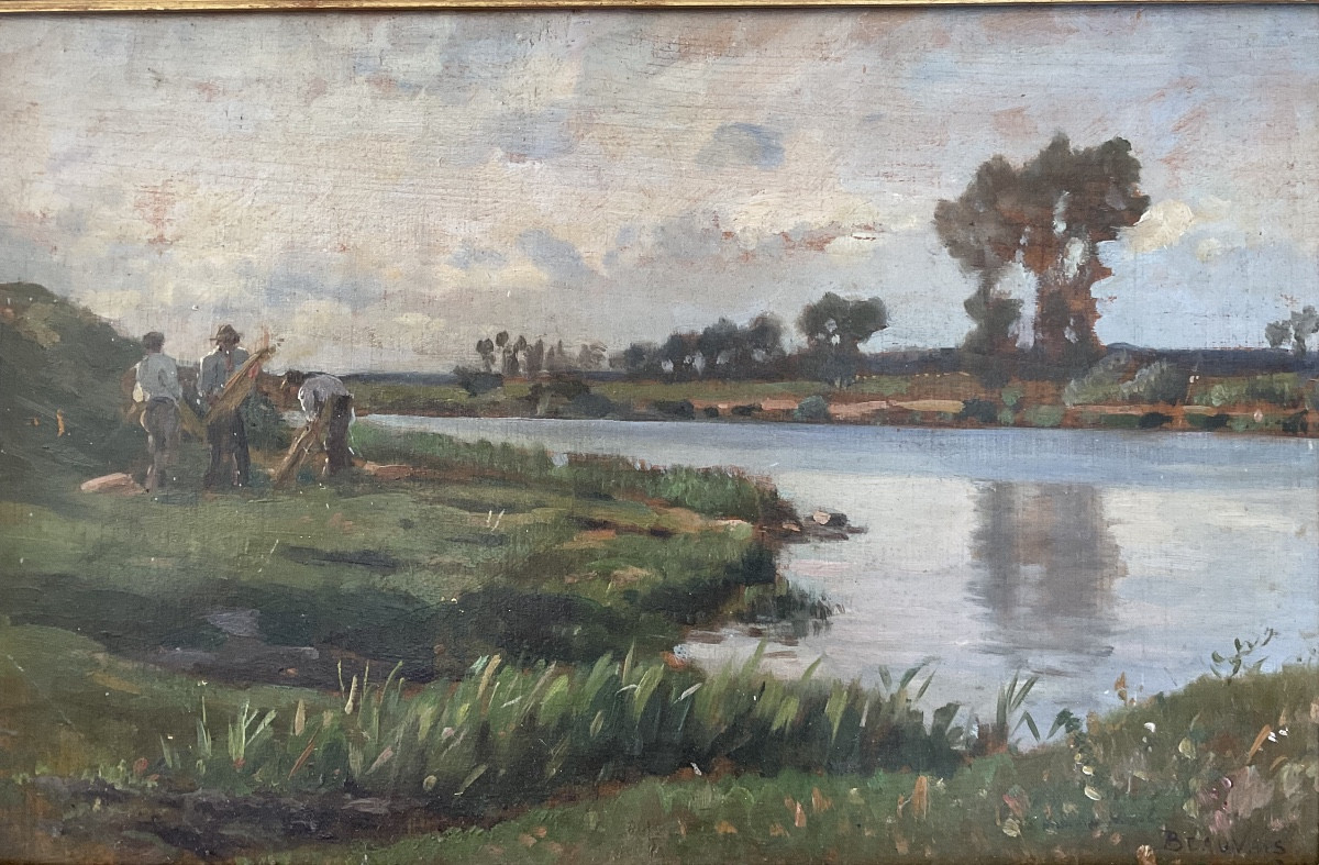 Oil On Wood Beauvais By Nozal-photo-3