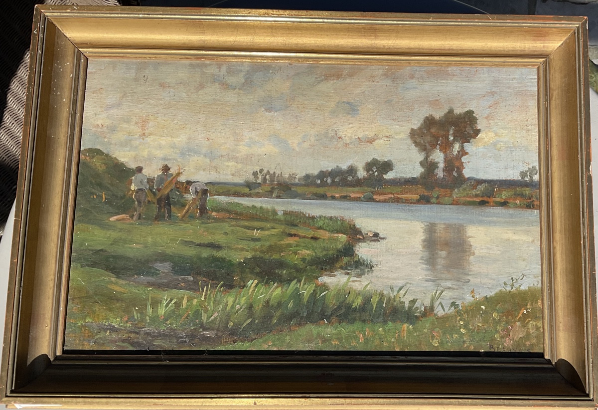 Oil On Wood Beauvais By Nozal-photo-1