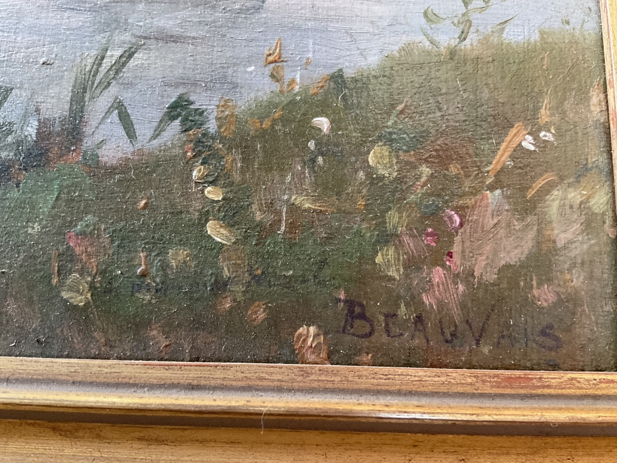 Oil On Wood Beauvais By Nozal
